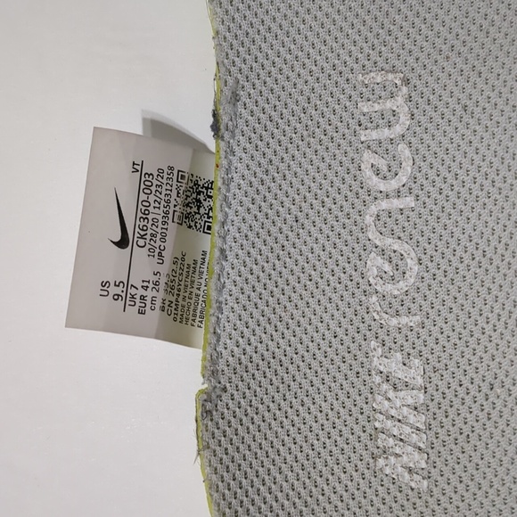 Women’s Nike Renew size 9.5 running shoes white and silver - Picture 11 of 12